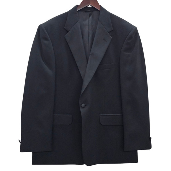 Applause Other - NWT Tuxedo Jacket Mens Size 42 Regular Applause Formal Wear Black Prom Wedding